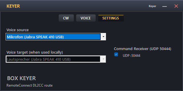 Keyer settings
                tab