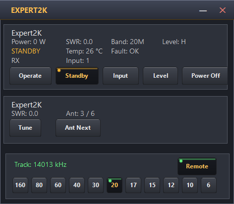 SPE
              Expert amplifier and tuner control — example integration